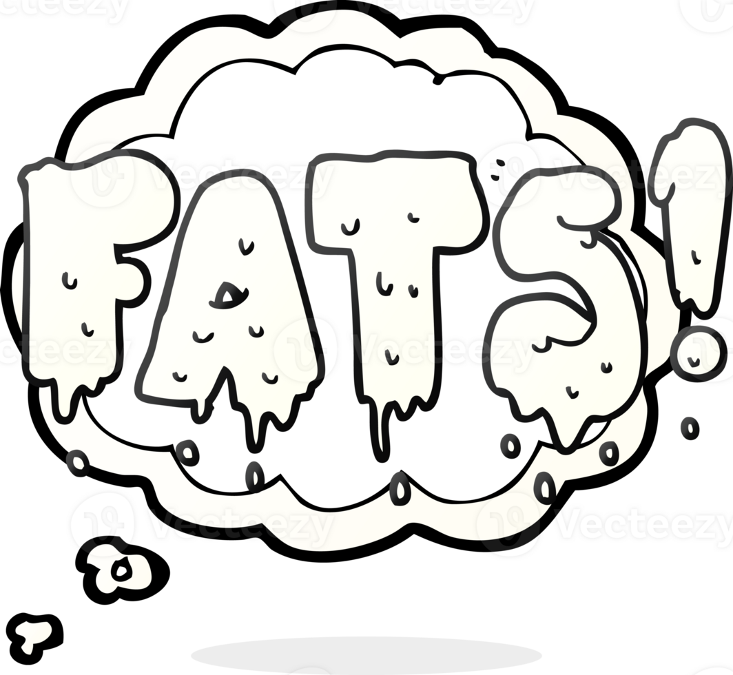 drawn thought bubble cartoon fats word text png