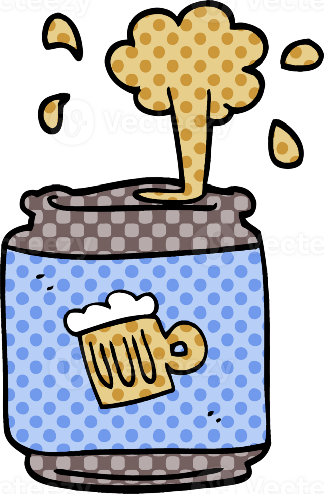 cartoon doodle can of larger png
