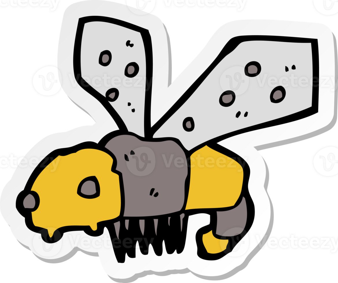 sticker of a cartoon bee png