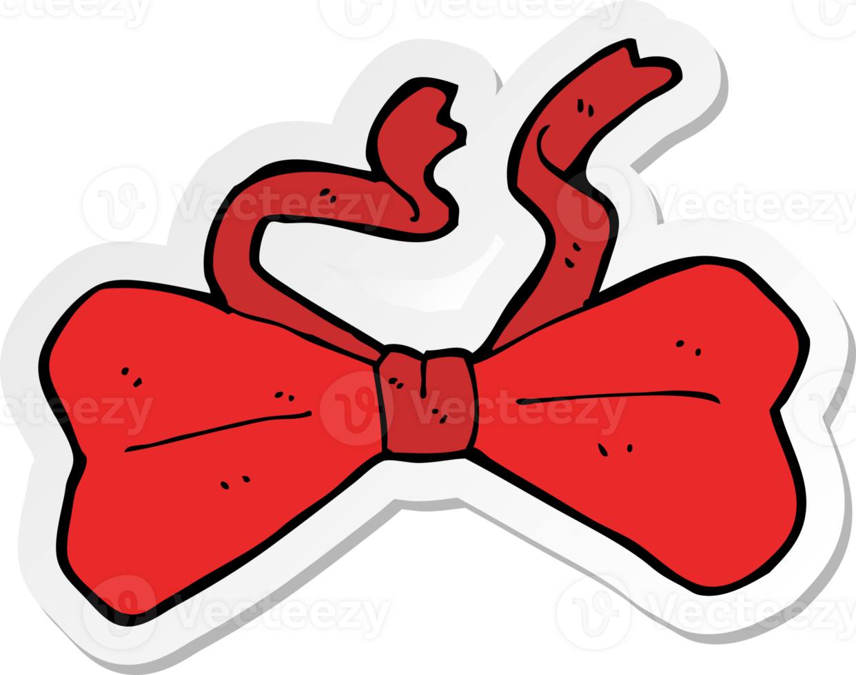 sticker of a cartoon bow tie png