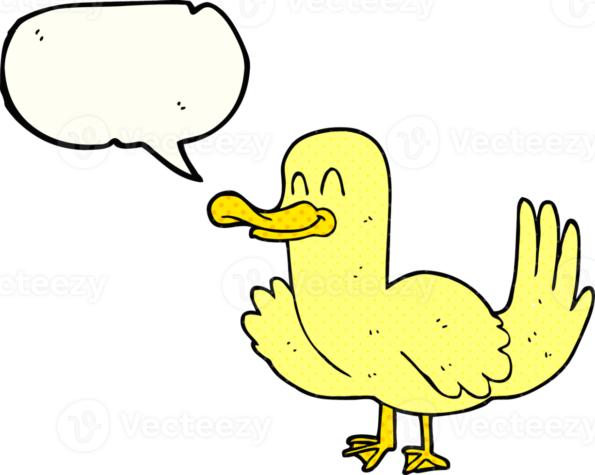 drawn comic book speech bubble cartoon duck png