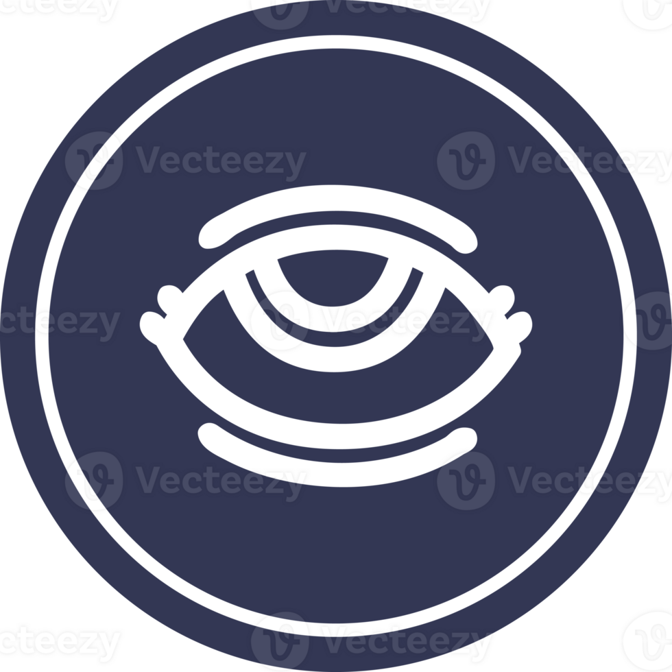 eye symbol circular icon symbol png