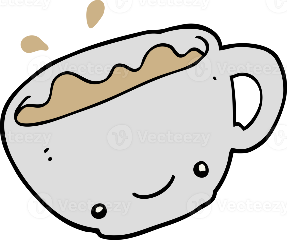 cartoon cup of coffee png
