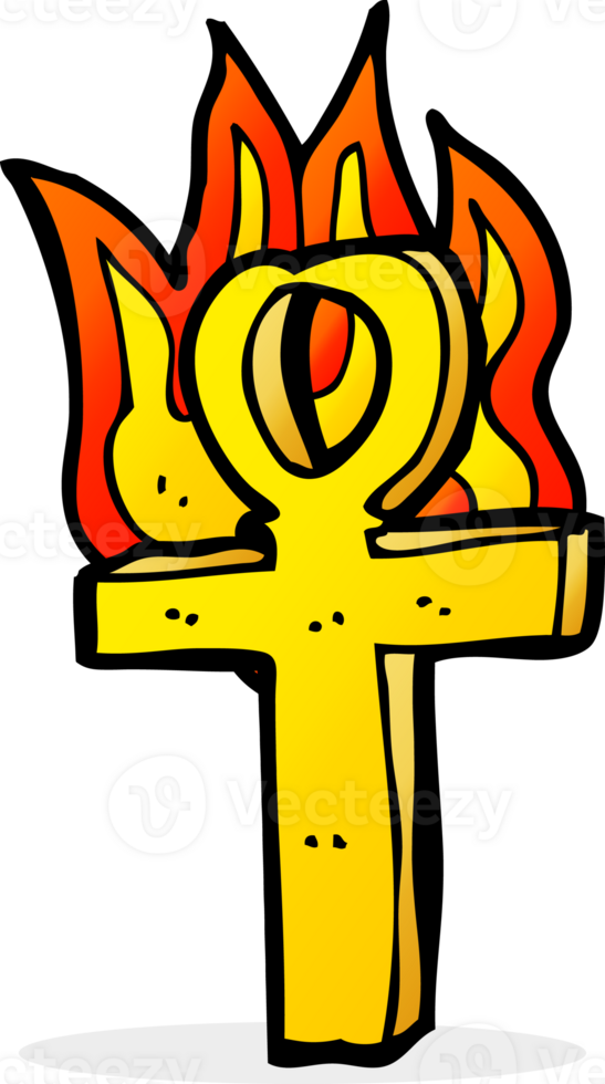 symbole ankh de dessin animé png