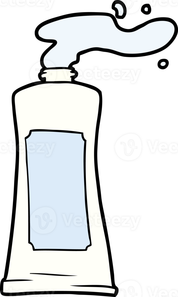 cartoon cream in tube png