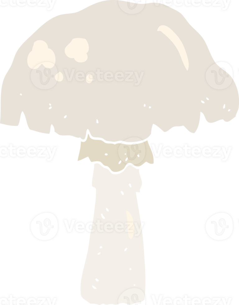 flat color illustration of mushroom png