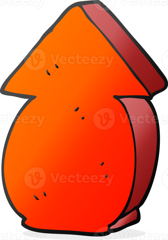 drawn cartoon fat arrow pointing png