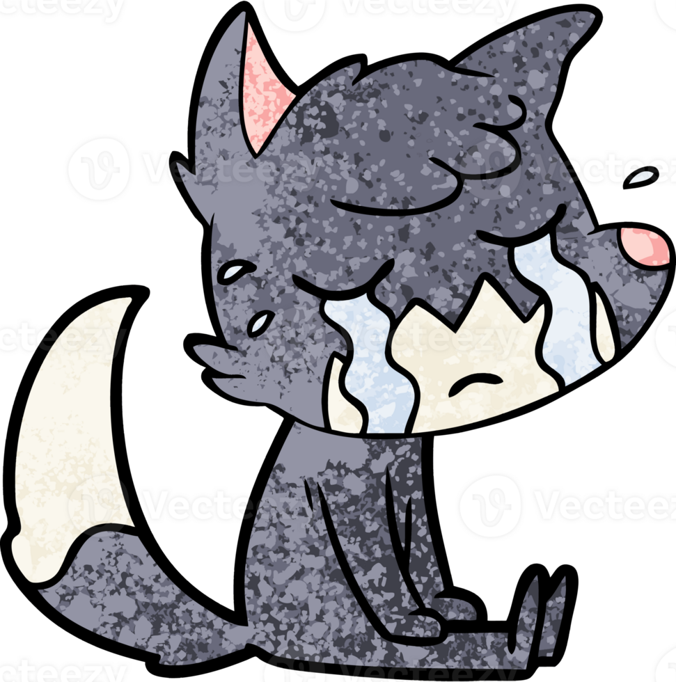 crying fox cartoon png