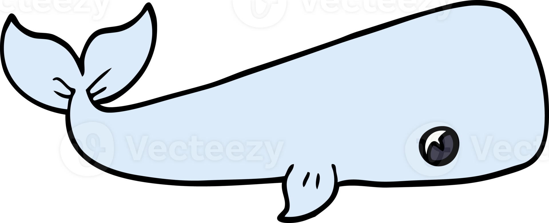 cartoon doodle sea whale png
