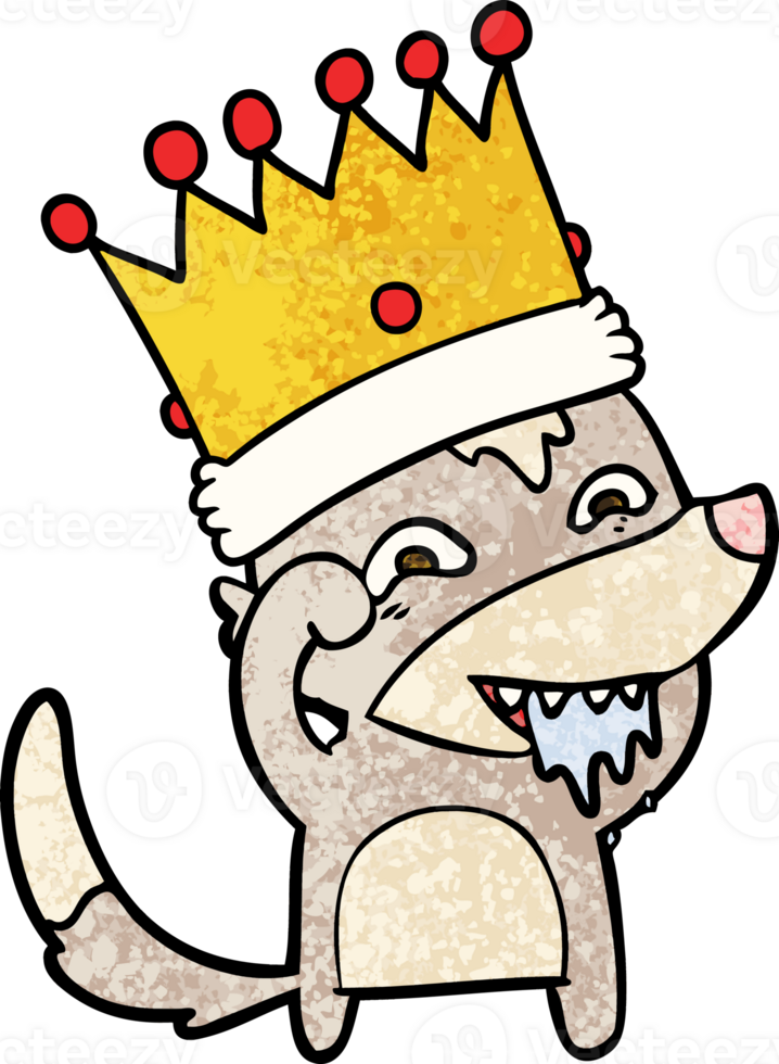 cartoon hungry wolf png