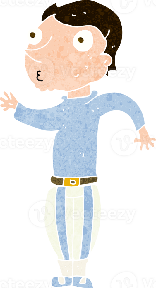 cartoon man in loud clothes png