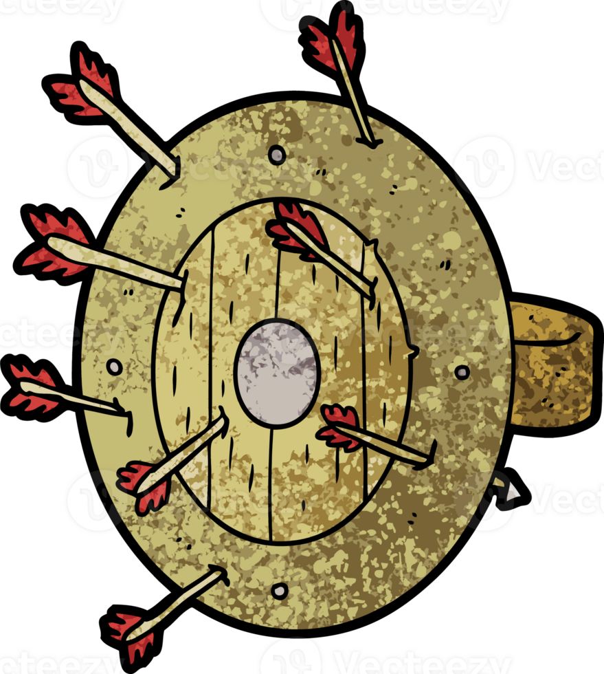 bouclier plein de flèches png