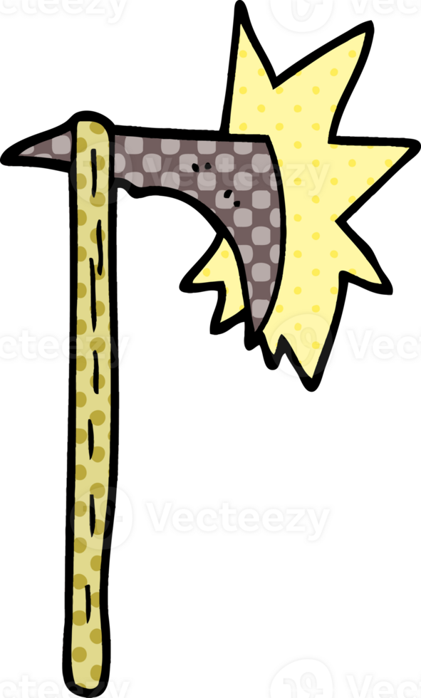 cartoon doodle sharp axe png