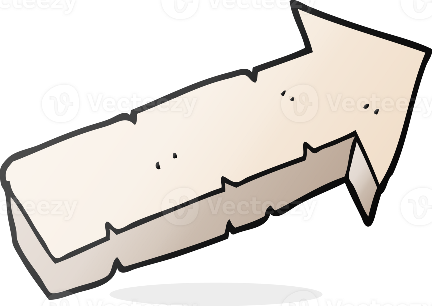 drawn cartoon stone pointing arrow png