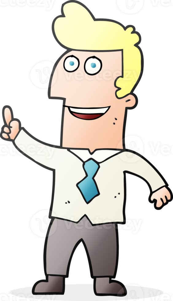 drawn cartoon businessman pointing png