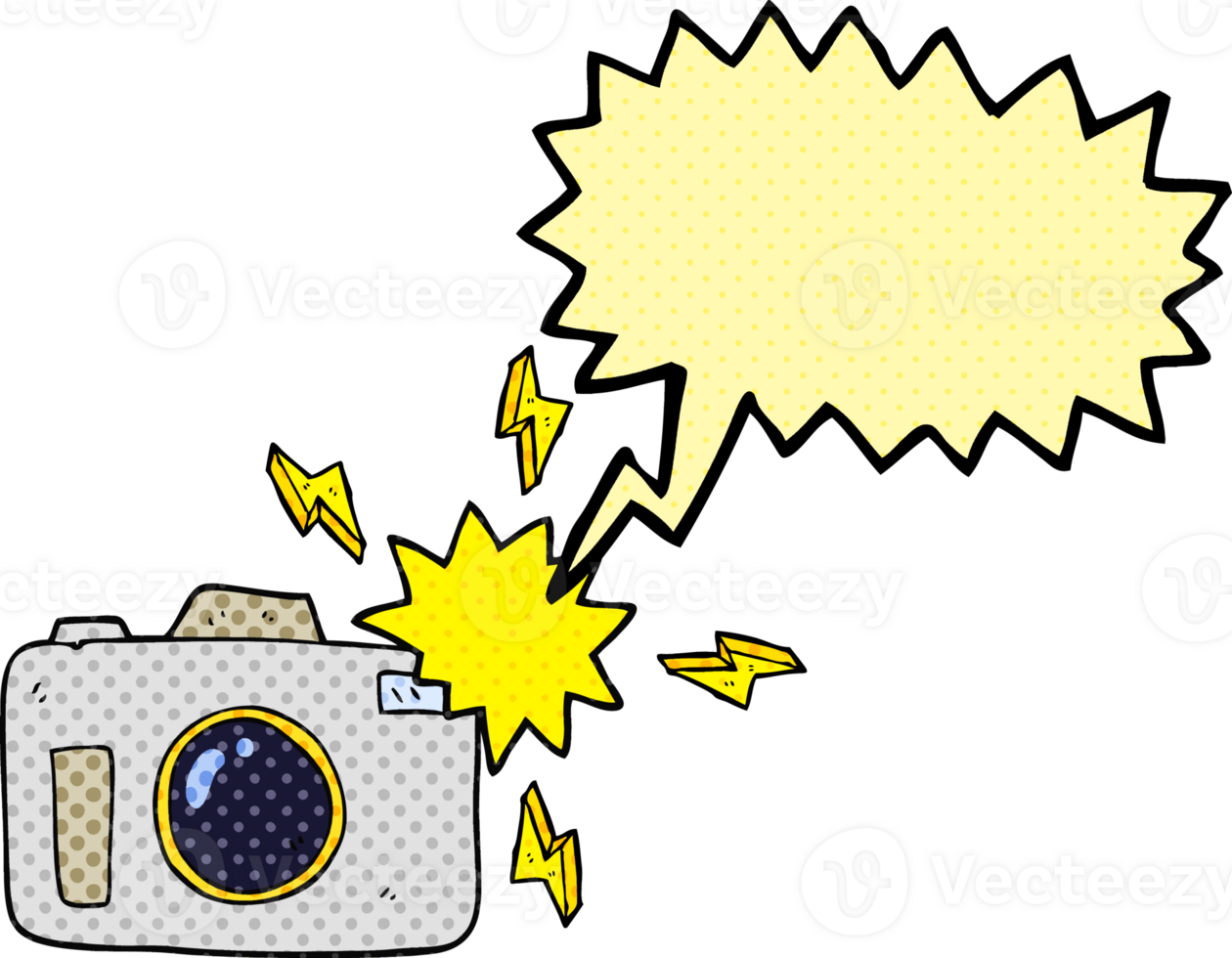 drawn comic book speech bubble cartoon flashing camera png
