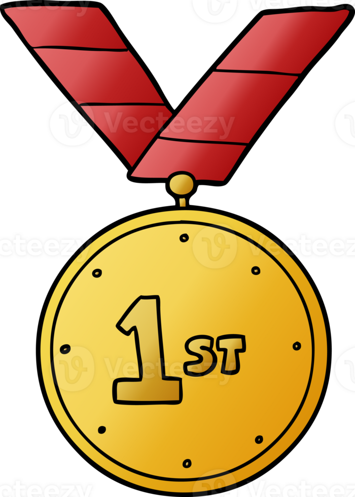 cartoon sports medal png