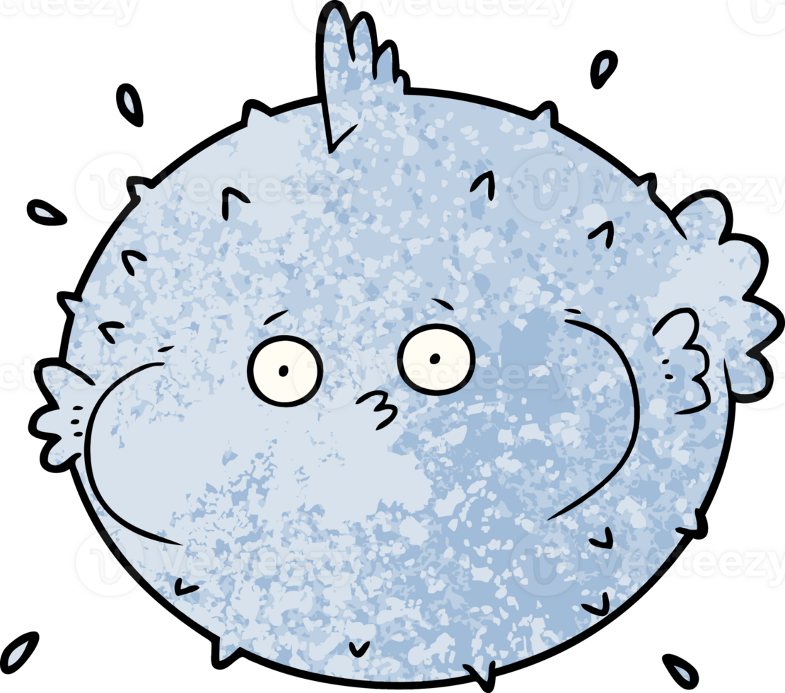 cartoon puffer fish png