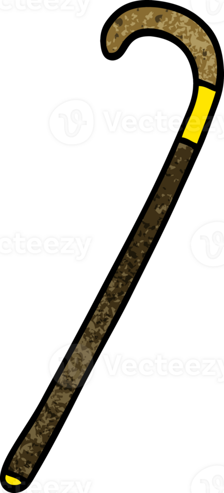 cartoon doodle walking stick png