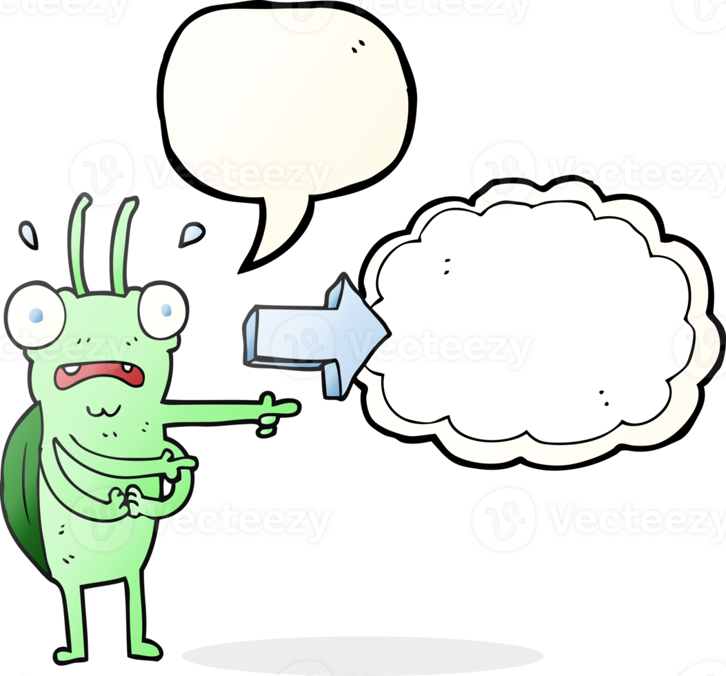 drawn speech bubble cartoon bug pointing png