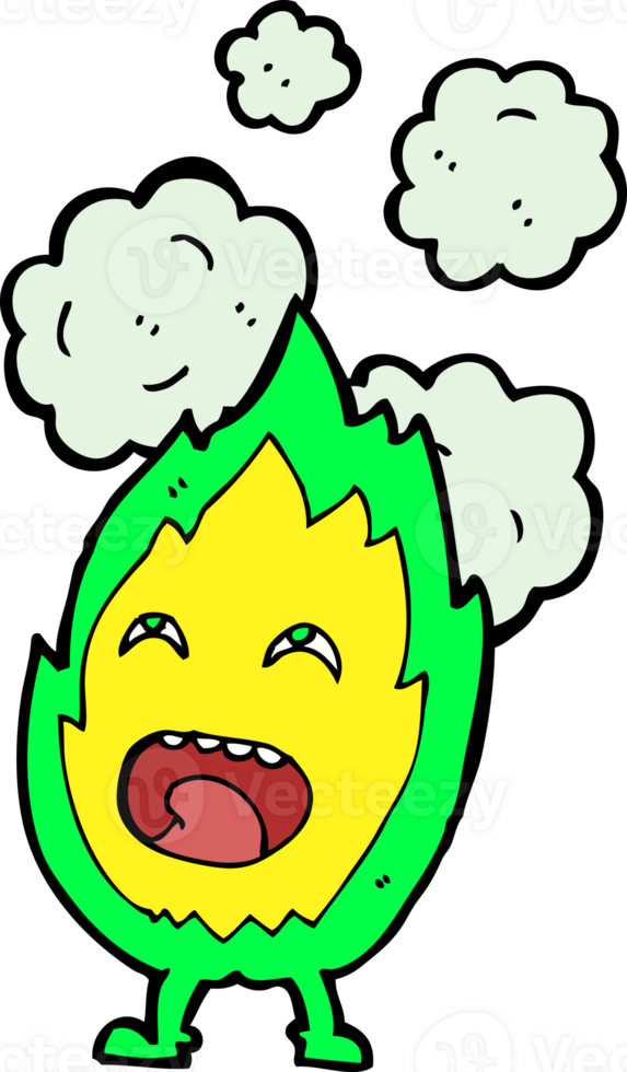 cartoon flame character png