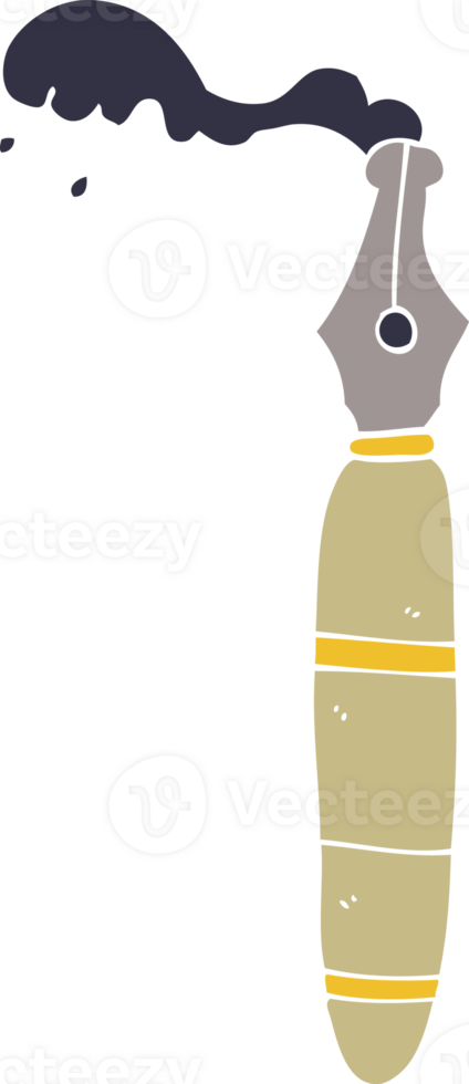 cartoon doodle fountain pen png