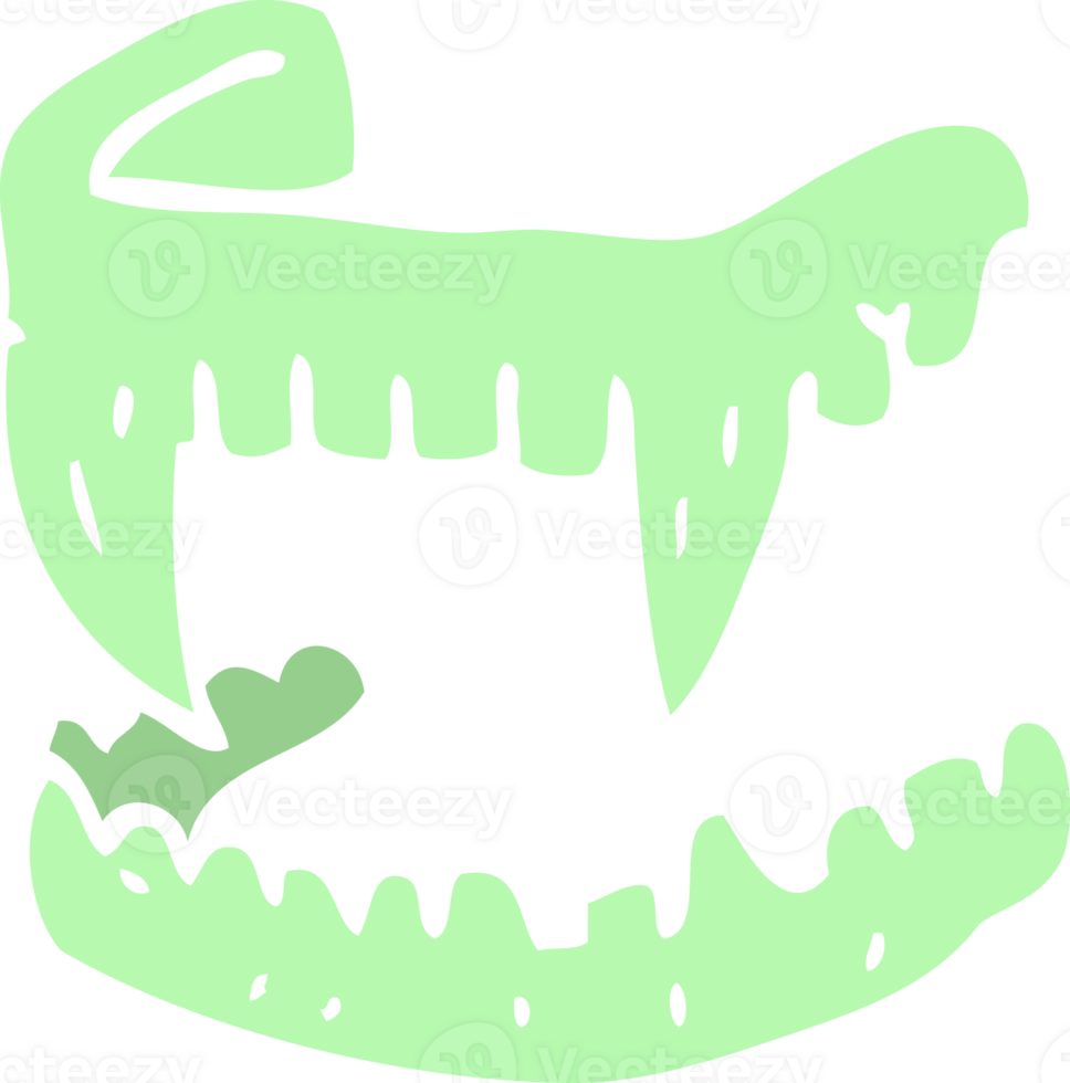 cartoon doodle vampire fangs png