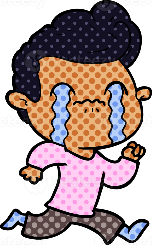 cartoon man crying png