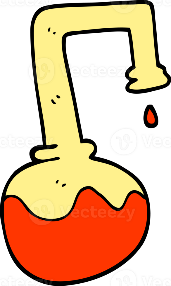 cartoon doodle bubbling chemicals png