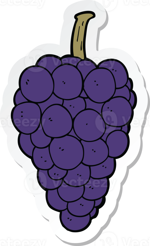 sticker of a cartoon grapes png