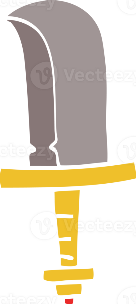 cartoon doodle old dagger png