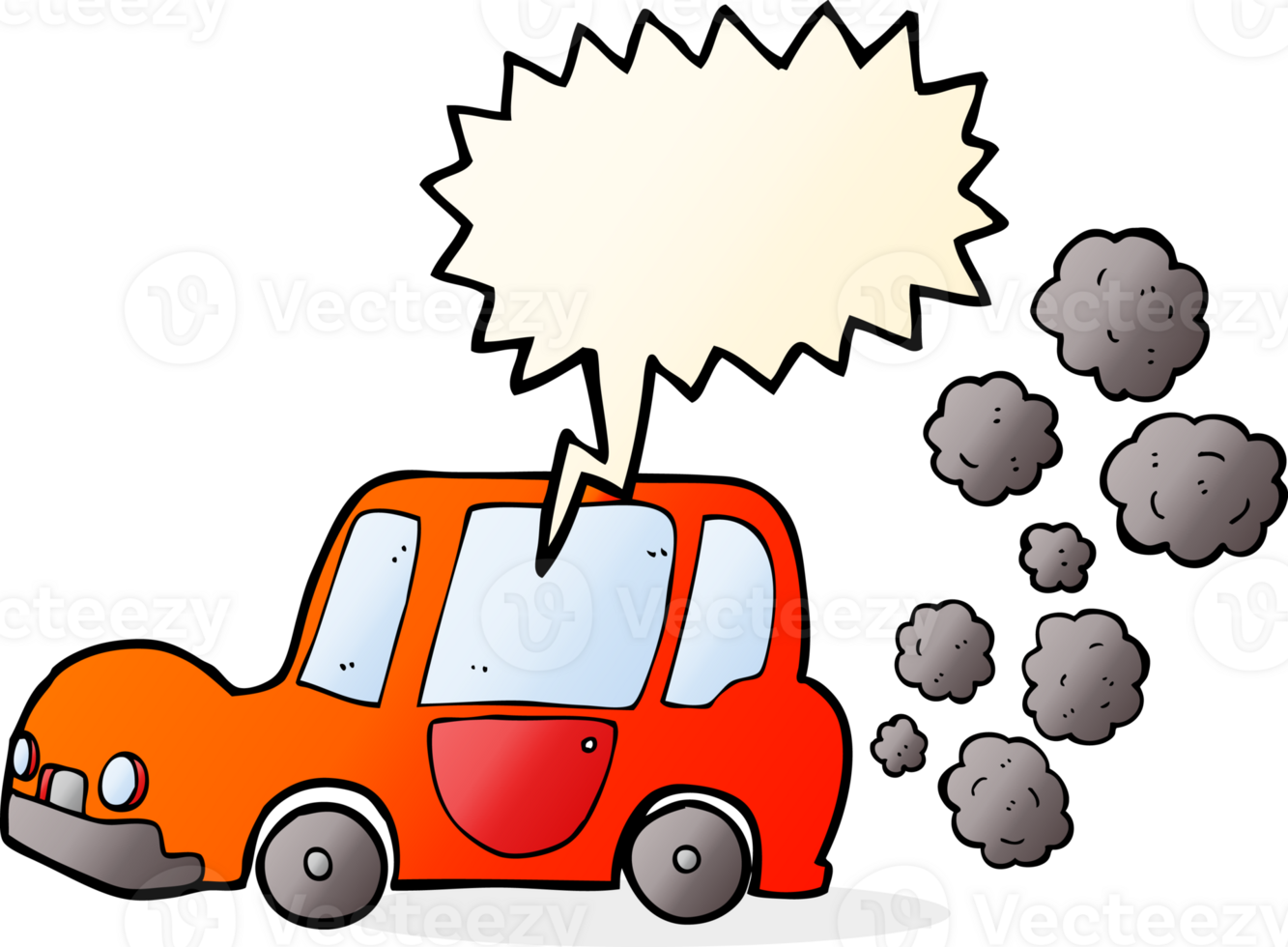 cartoon car with speech bubble png