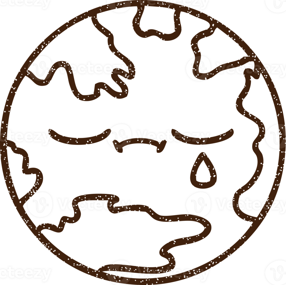 The Earth Charcoal Drawing png