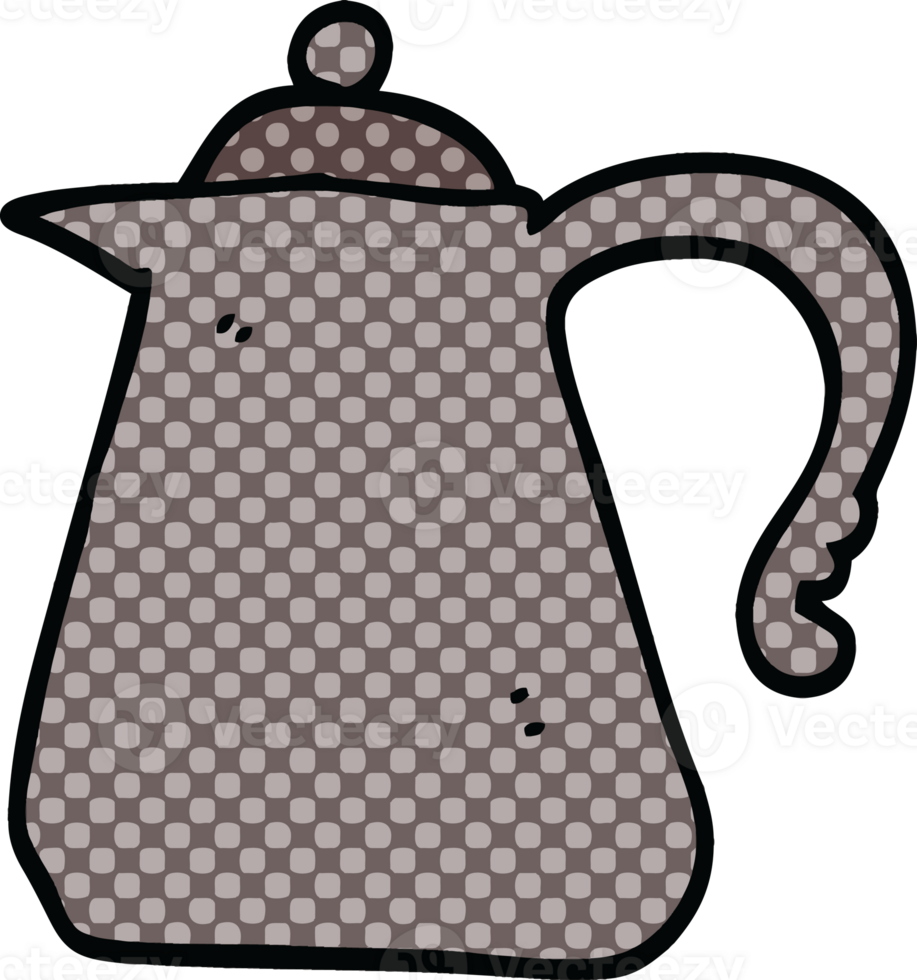 comic book style cartoon kettle png