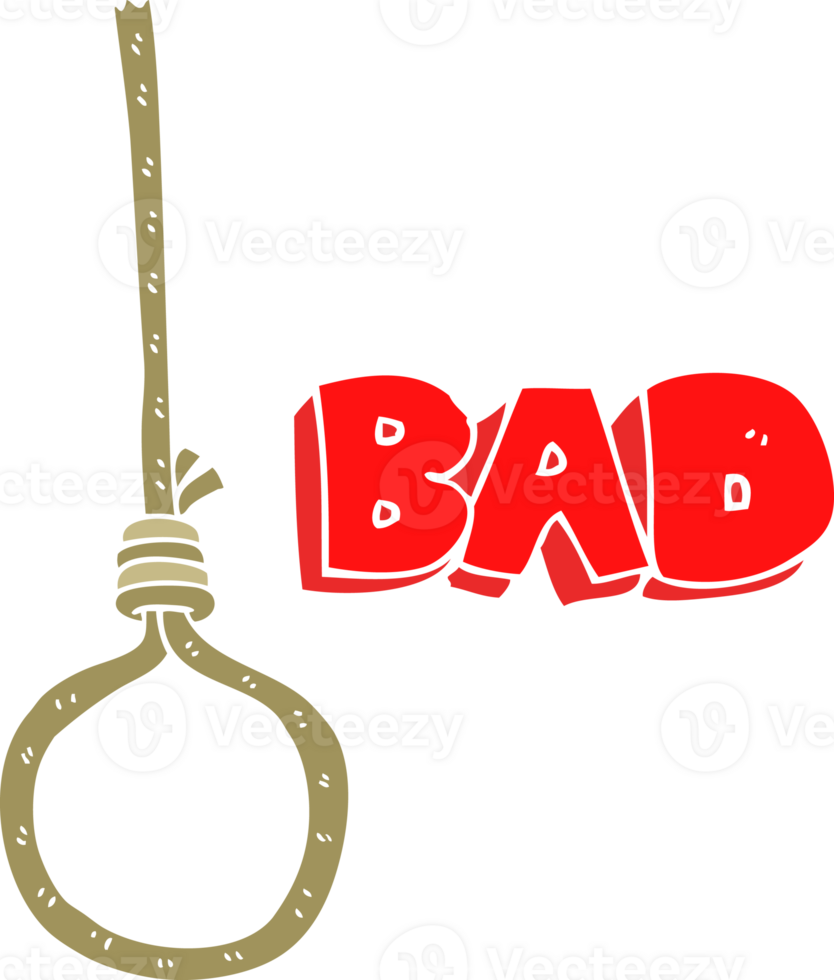 flat color illustration of noose png