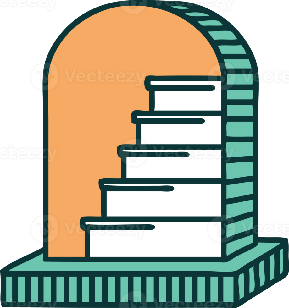 iconic tattoo style image of a grave stone png