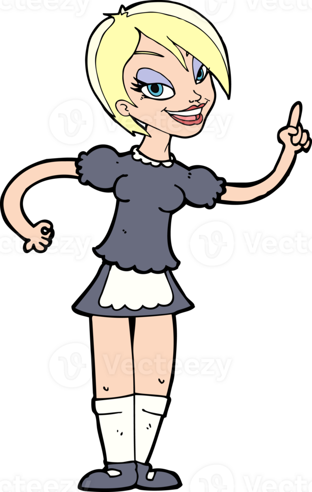cartoon waitress taking order png