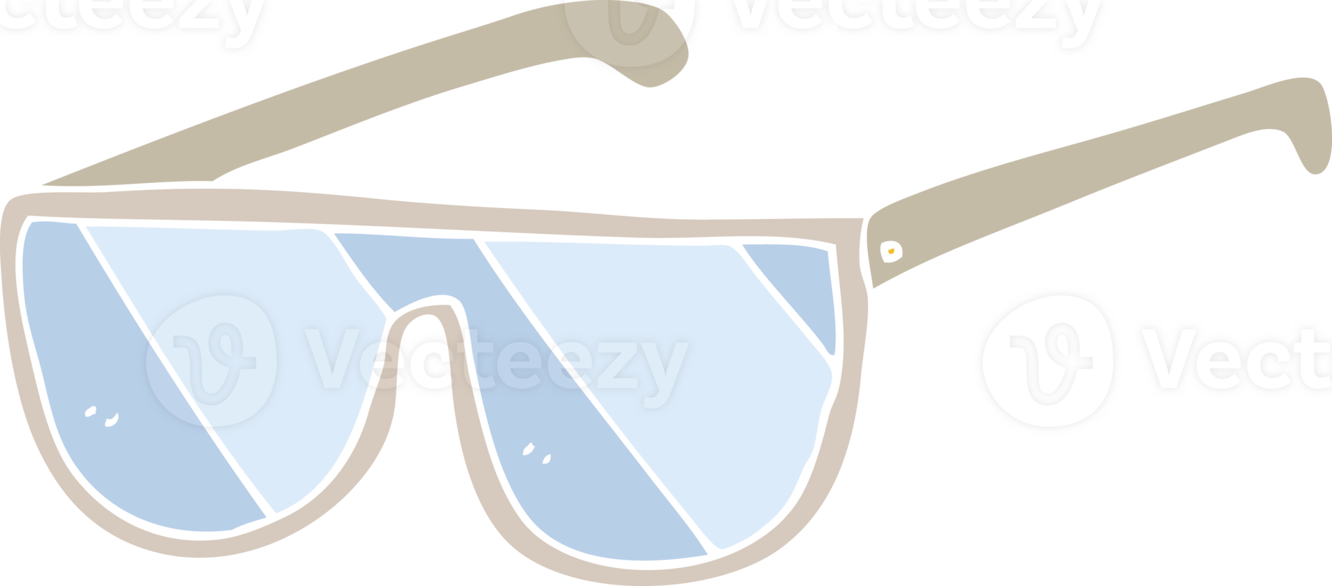 flat color illustration of spectacles png