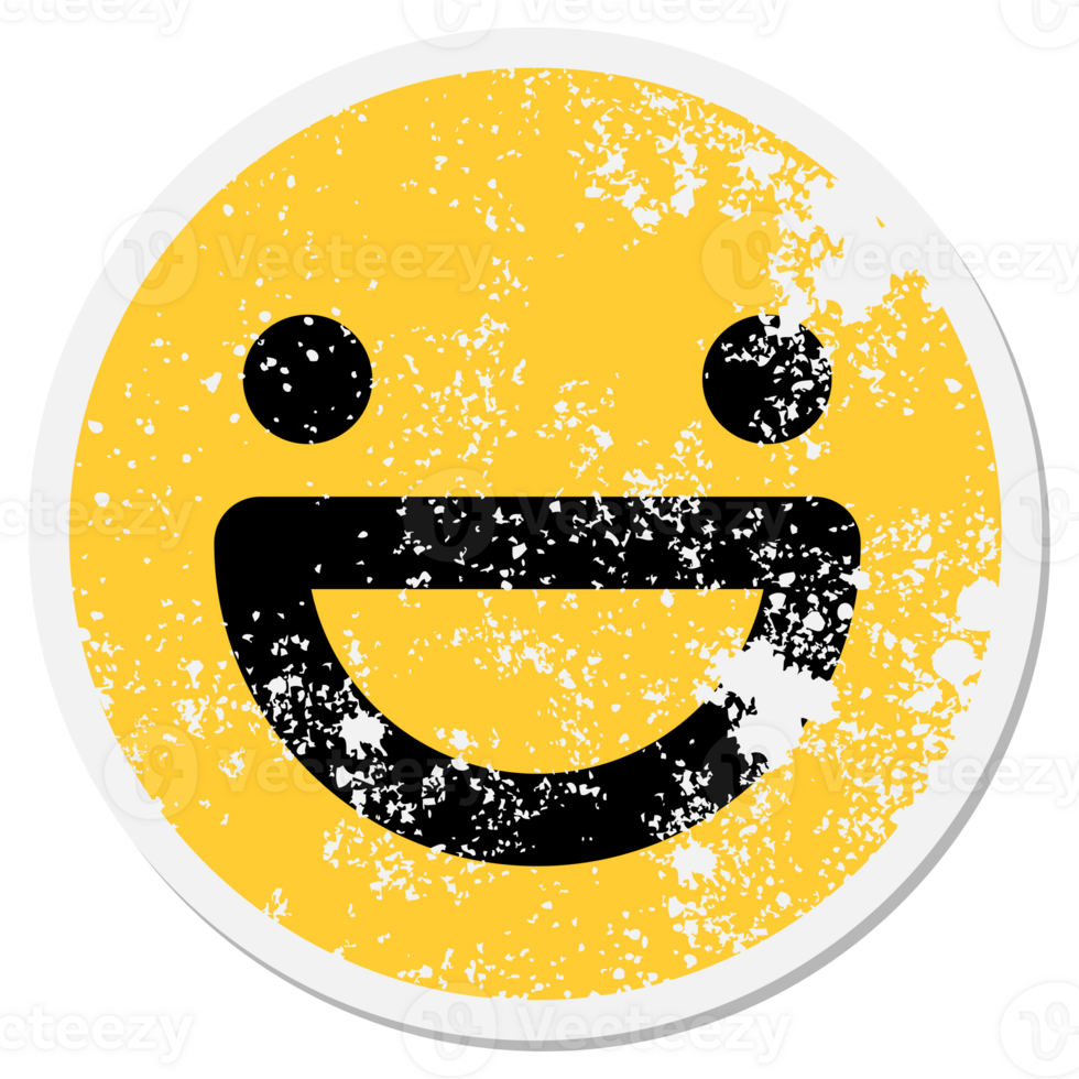 simple grinning face circle png