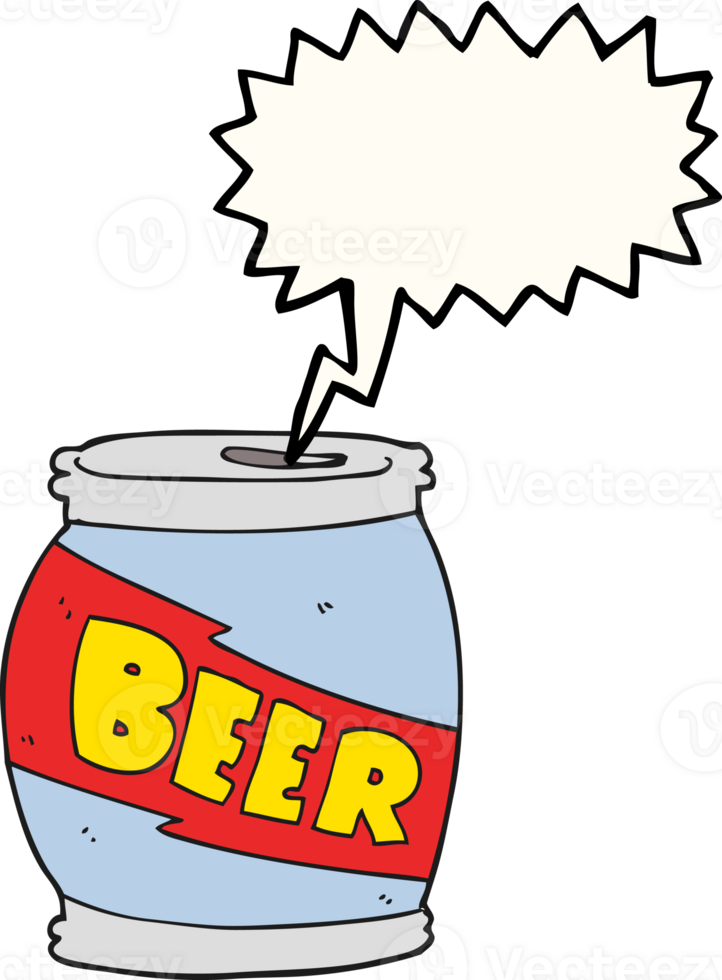 drawn speech bubble cartoon beer can png