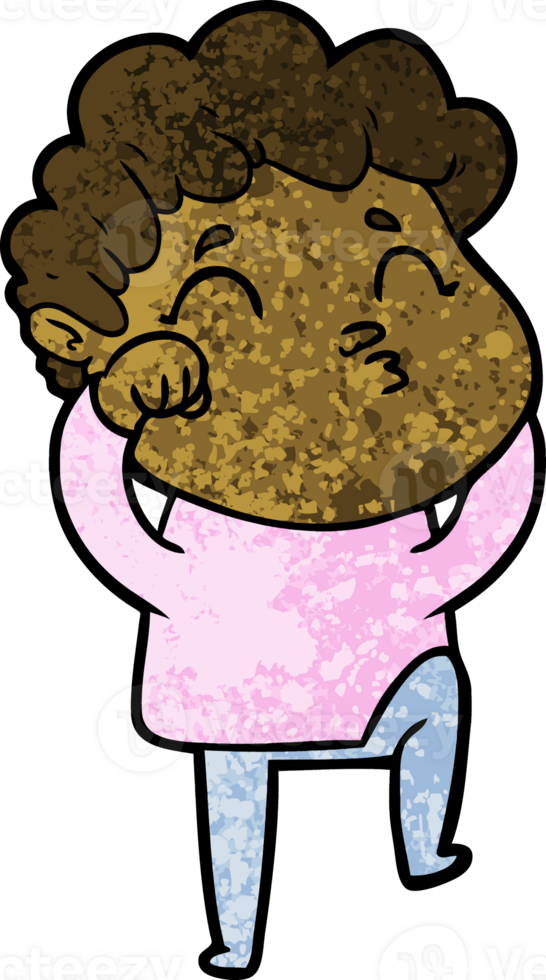 cartoon man pouting png