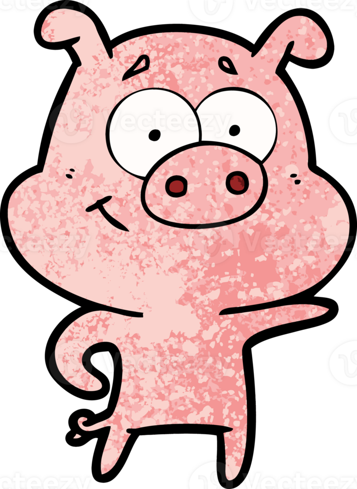 cartoon pig pointing png
