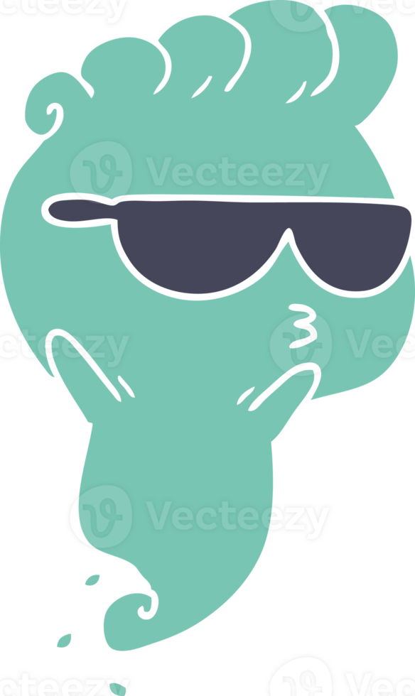drawn cartoon of kawaii scary ghost png