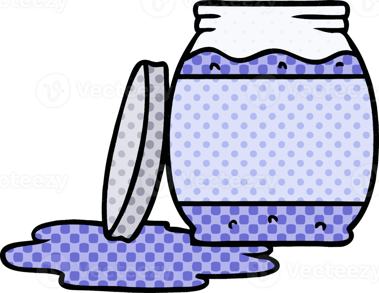 hand drawn cartoon doodle of a strawberry jam png
