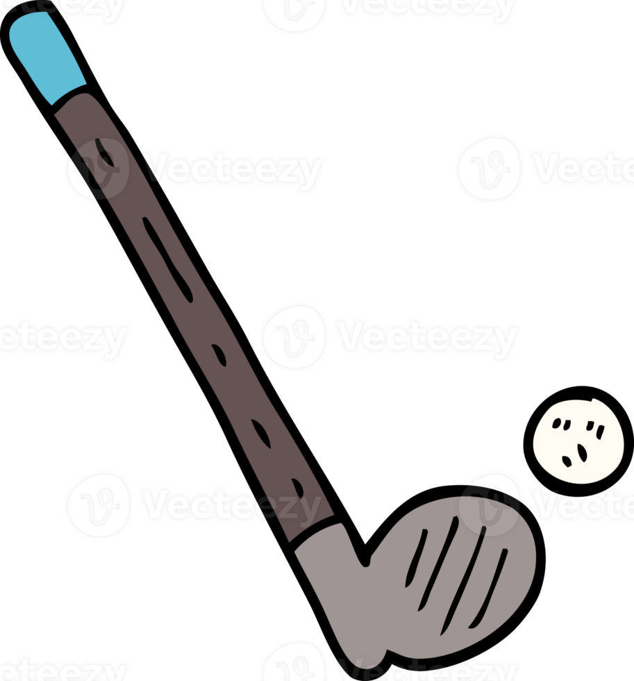 cartoon doodle golf club png
