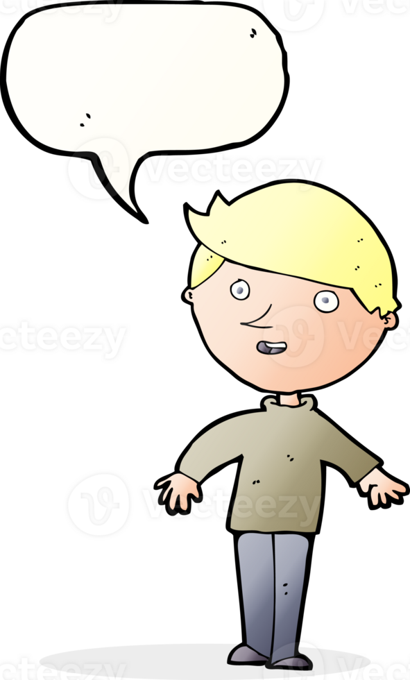 cartoon happy man with speech bubble png