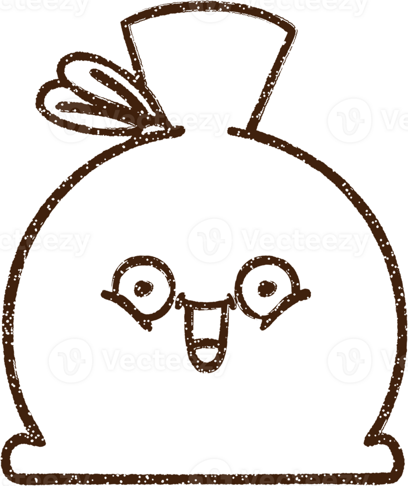 Garbage Sack Charcoal Drawing png