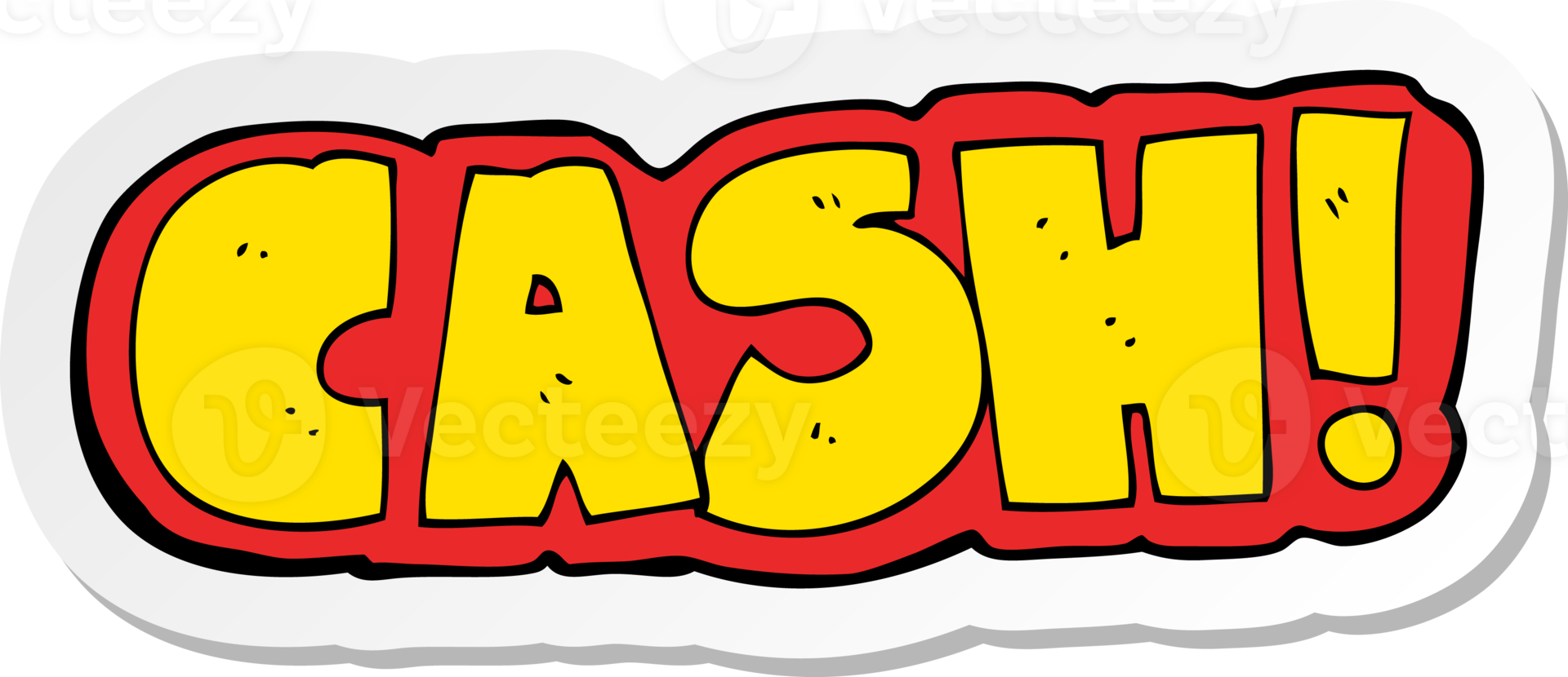 sticker of a cartoon cash symbol png