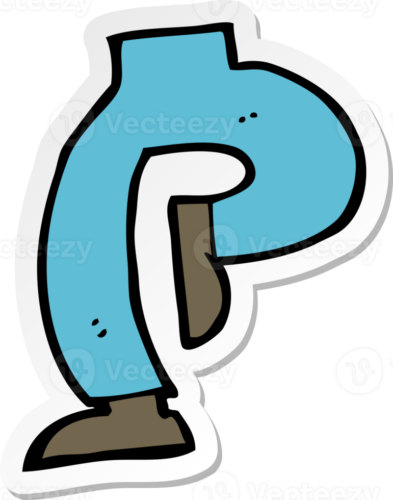 sticker of a cartoon legs png