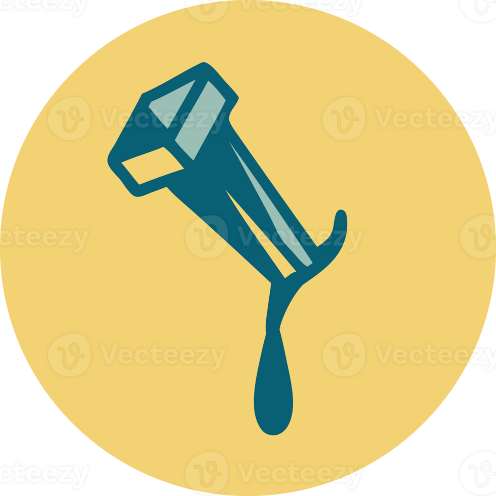iconic tattoo style image of iron nail png
